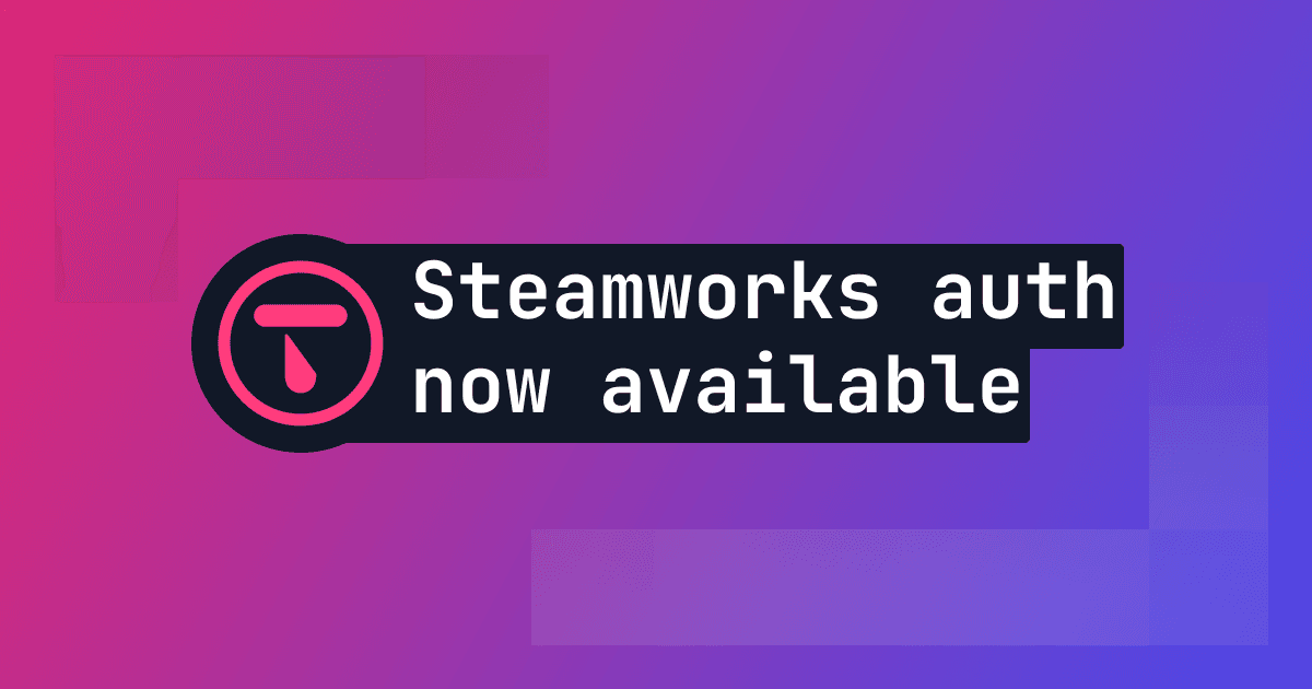 Steamworks authentication is now available