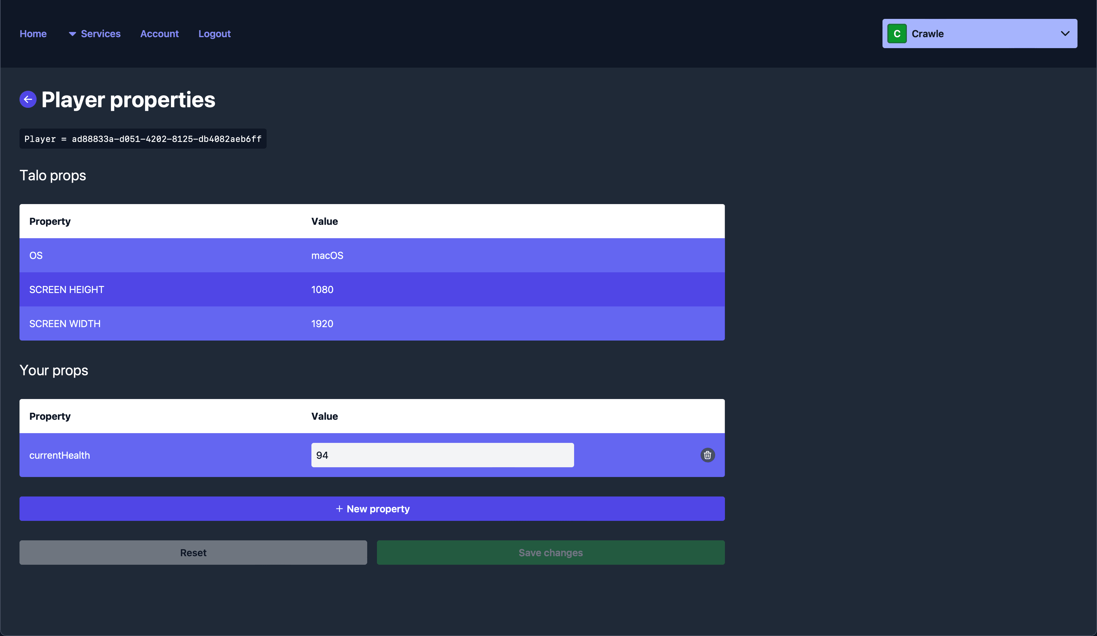 Prop editing - manage player props from inside the dashboard