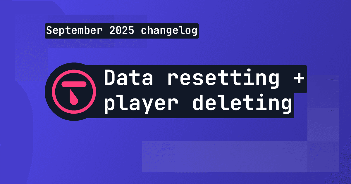 Changelog: Leaderboard + stat resetting and player deletion tools