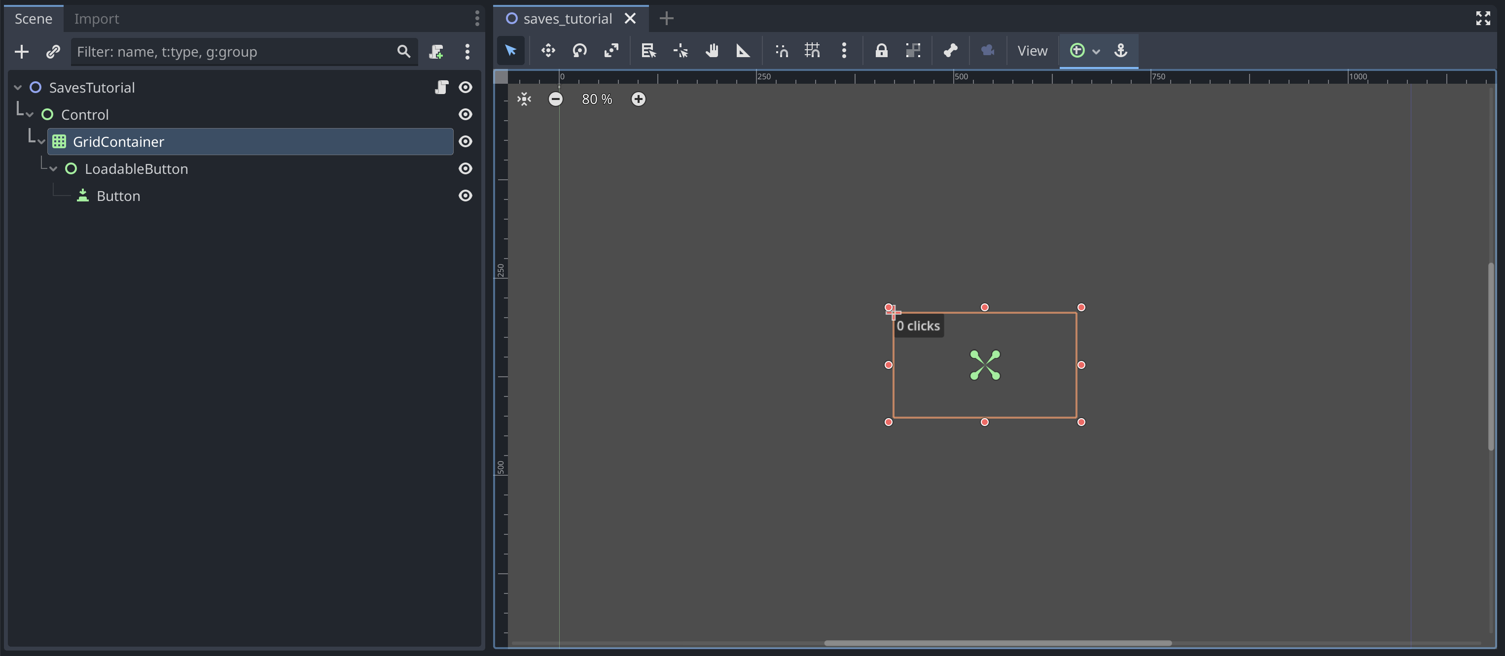 Scene structure in Godot